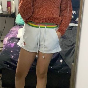 Short white shorts